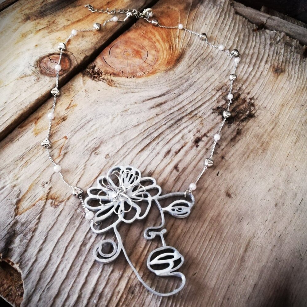 Necklace women face